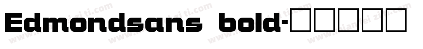 Edmondsans bold字体转换